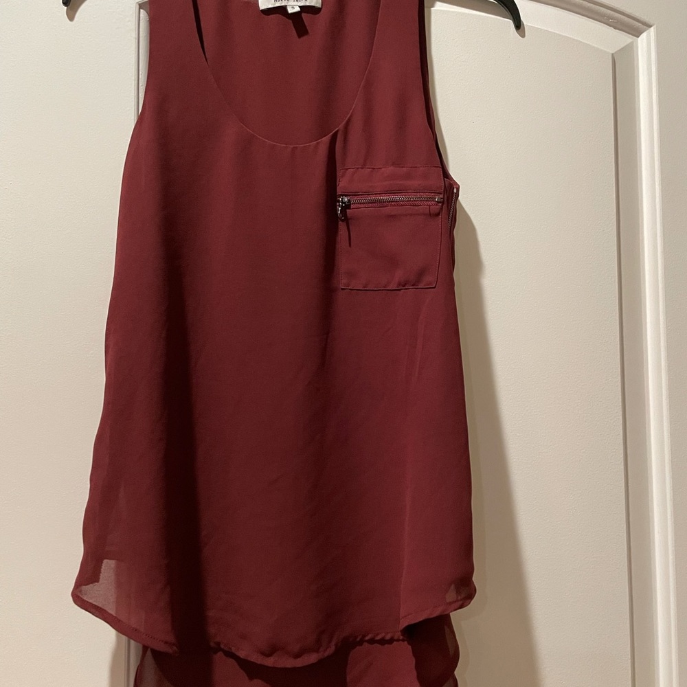 Naked Zebra Chiffon feel like zipper top S
